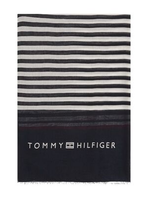 Tommy Hilfiger siniraidallinen huivi