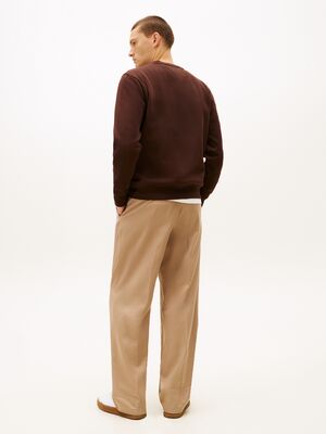 Tommy Hilfiger tummanruskea collegepusero