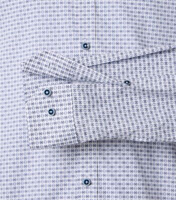 Venti body fit valkoinen pienikuvioinen kauluspaita