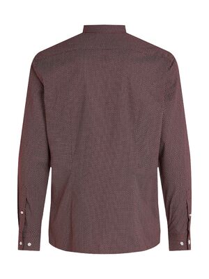 Tommy Hifiger viininpunainen kuviollinen slim fit paita