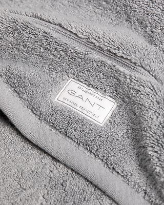 Gant vaaleanharmaa luomupuuvilla käsipyyhe