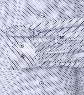 Ventin modern fit valkoinen sinikuvioinen kauluspaita