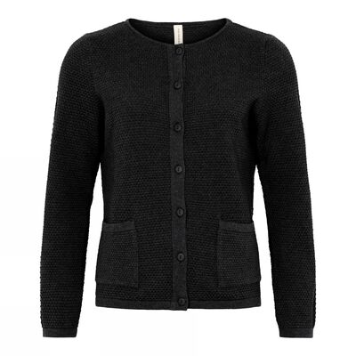 Skovhuus musta puuvillaneuletakki