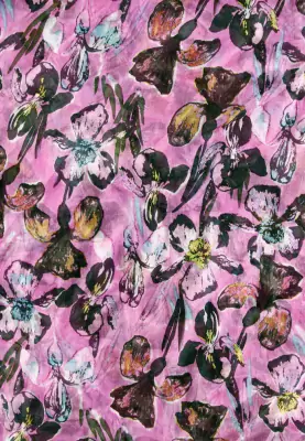 Lasessor roosan sävyinen silkki tuubihuivi