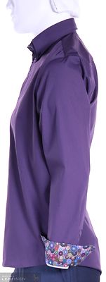 Culture violetti puuvilla kauluspaita