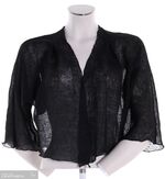 Muoti-Herralan musta, kevyt, kimonohihainen bolero