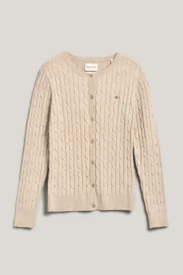 Gant hiekansävyinen puuvilla neuletakki