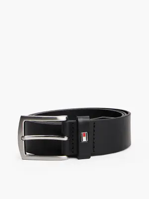 Tommy Hilfiger musta nahkavyö