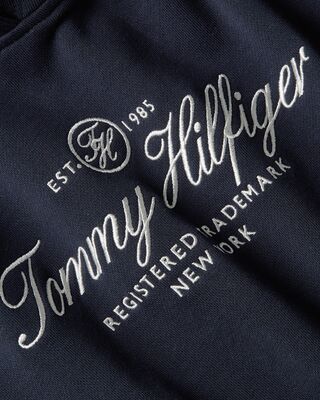 Tommy Hilfiger tummansininen college huppari