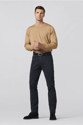 Meyer tummansiniset chinot joustavalla vyötäröllä