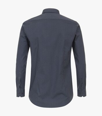 Venti sininen kuviollinen body fit paita