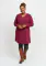 Pont Neuf viininpunainen A-linjainen tunika