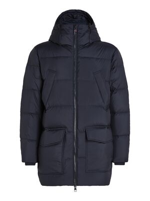 Tommy Hilfiger tummansininen untuva parkatakki