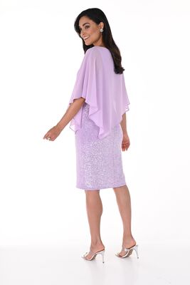 Frank Lyman laventelin sävyinen paljettisomisteinen juhlamekko