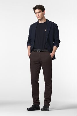 Meyer viininpunaiset Bonn-mallin puuvillahousut