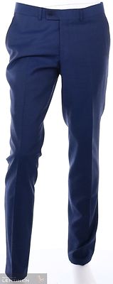 Turo sininen suora housu ruutukuosi