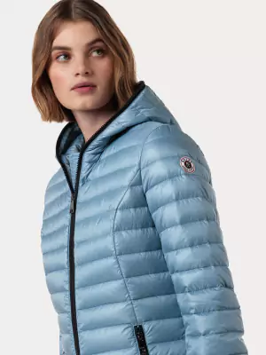 Reset heleä vaaleansininen kevyt untuvatakki