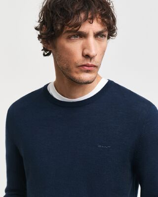 Gant petroolin sininen merinovilla neule