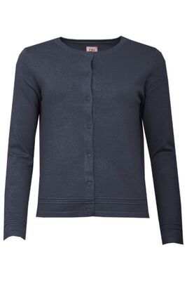 STI tummansininen neuletakki