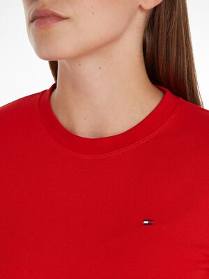 Tommy Hilfiger tummanpunainen T-paita