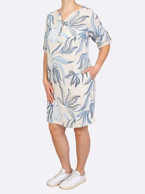 Lea H. kesäinen paitamekko vaaleansinisellä kukkakuosilla