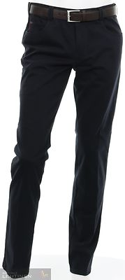 Meyer tummansiniset puuvillhousut