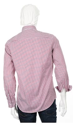 Casamoda punavalkoraidallinen modern fit kauluspaita