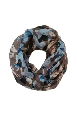 Lasessor taupen sävyinen tuubihuivi 100% silkkiä