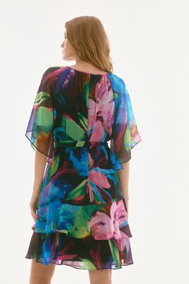 Joseph Ribkoff kuviollinen sifonkimekko vyöllä