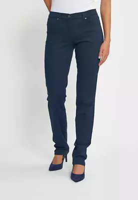 Laurie charlotte regular tummansiniset farkut pidennetyllä lahkeella