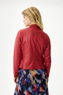 In Front punainen keinonahka jakku