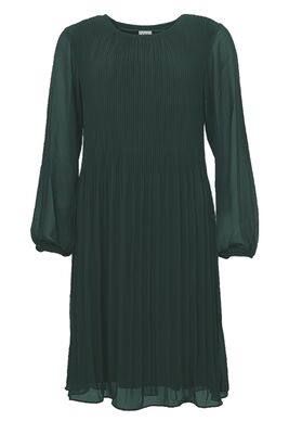 STI pliseerattu vihreä sifonkimekko