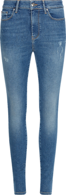 Tommy hilfiger vaaleat korkeavyötäröiset slim fit farkut