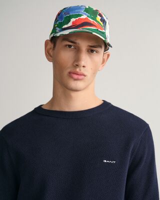 Gant tummansininen puuvillaneulepusero