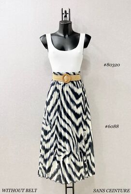 Pliseerattu kuviollinen hame