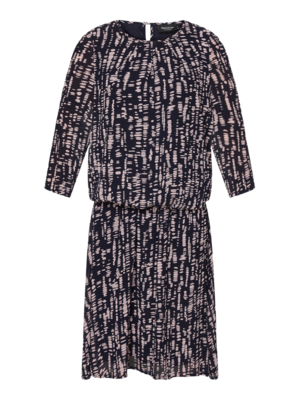 Signature sininen kuviollinen sifonki pusero