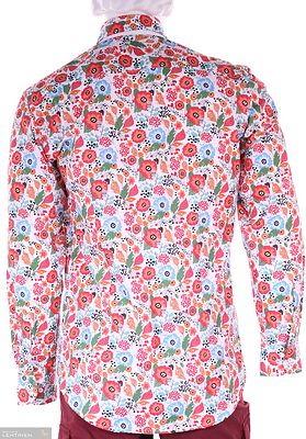 Culture kukkakuvioinen modern fit kauluspaita