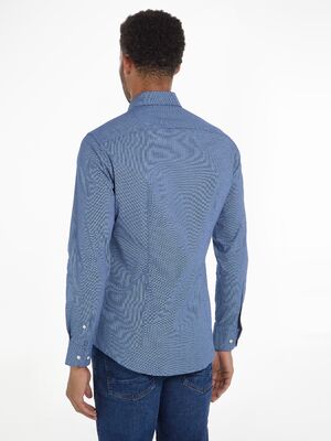 Tommy Hilfiger sinikuviollinen slim fit kauluspaita