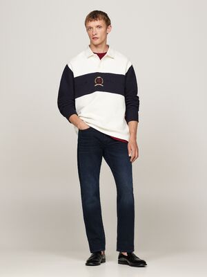 Tommy Hilfiger regular fit mercer tummansiniset leveälahkeiset farkut