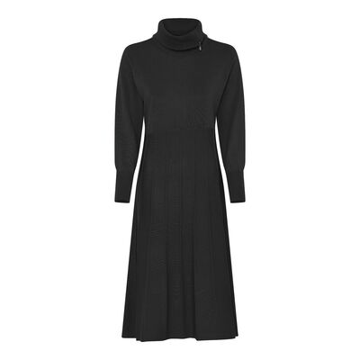 Micha musta poolokaulusmekko kellohelmalla