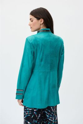 Joseph ribkoff turkoosi keinonahka jakku