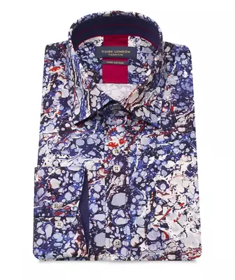 Guide london kuviollinen pitkähihainen slim fit paita