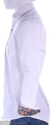 Guide Londonin valkoinen slim fit kauluspaita