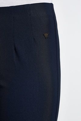 Laurie Regular tummansiniset housut korkealla kuminauha vyötäröllä