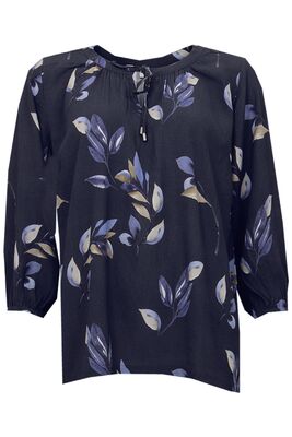 STI a-linjainen viskoosipusero sinisen ja beigen sävyissä