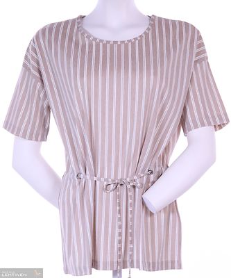 Lea H beige raidallinen pusero