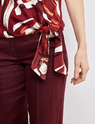 Gerry weber viininpunainen lyhythihainen pusero