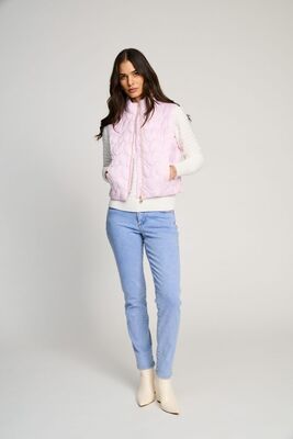 Micha roosan sävyinen lyhyt toppaliivi