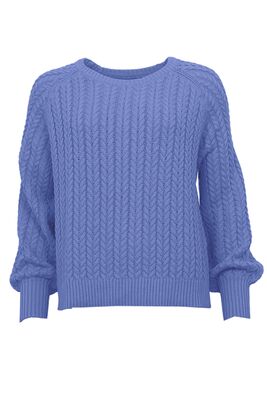 STI laventelin sininen palmikkoneule