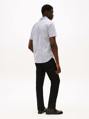 Tommy Hilfiger kuviollinen puuvilla/pelllava lyhythihainen kauluspaita